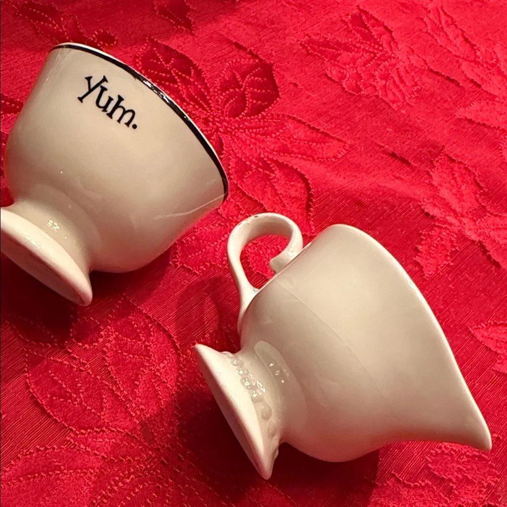 Set of Vintage 1996 limited edition Baileys Winking Face creamer and sugar bowl